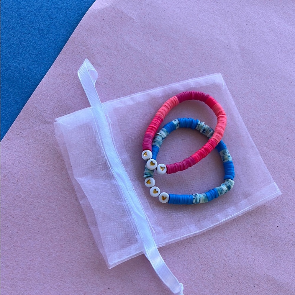 Colorful Kids Beaded Bracelets Set